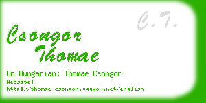 csongor thomae business card